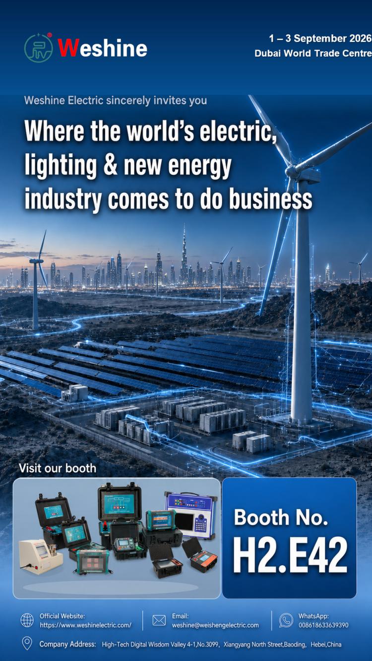 Weshine Electric expondrá en Middle East Energy 2026 en Dubai