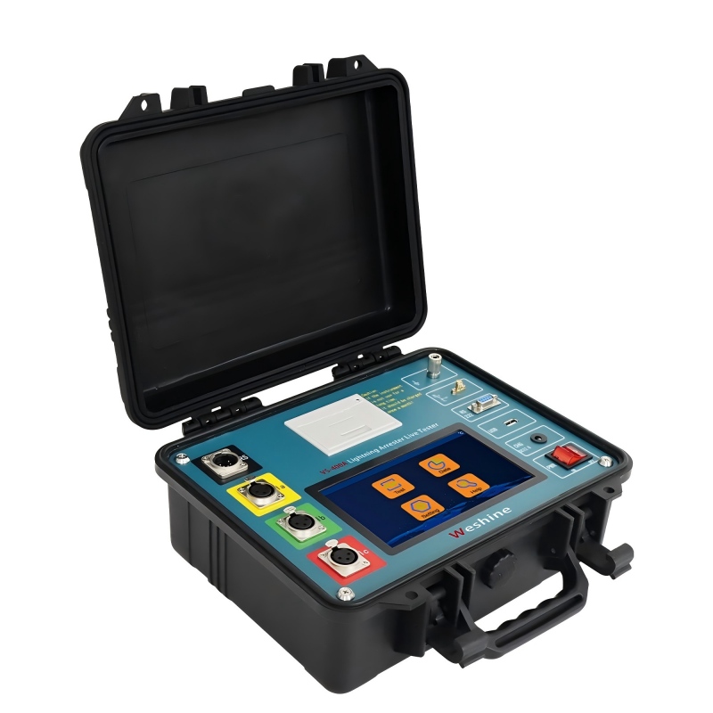 Prueba de pararrayos contra sobretensiones