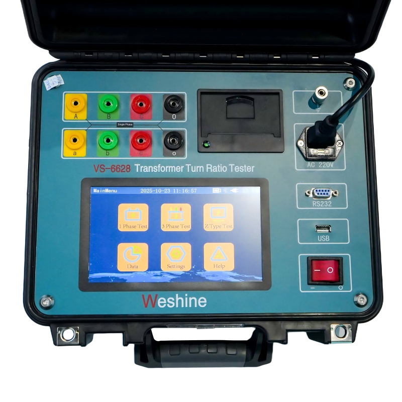 Prueba de relación de voltaje del transformador